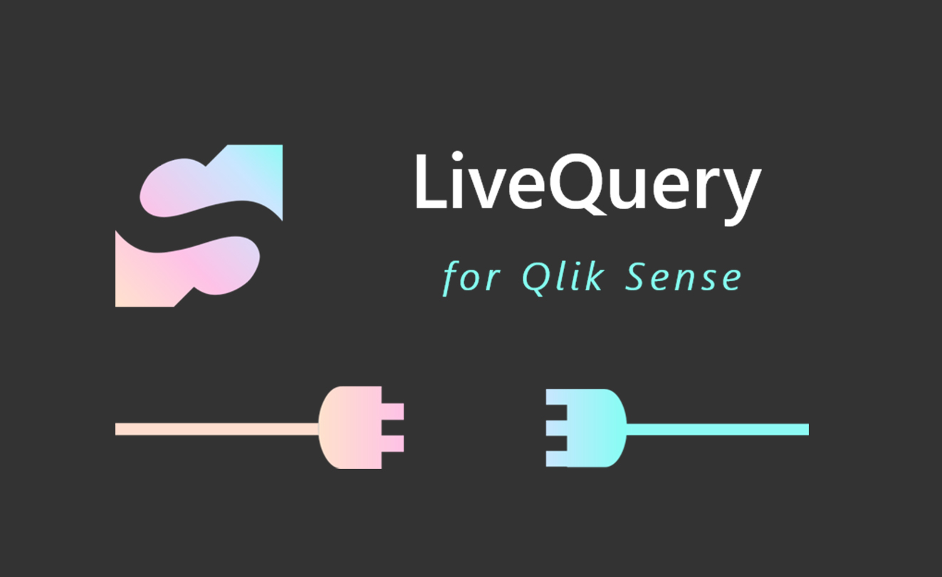 Logo of the LiveQuery for Qlik Sense product